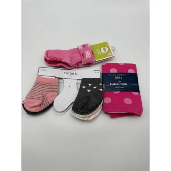 Baby girl sock bundle 0-3 m - Picture 1 of 9